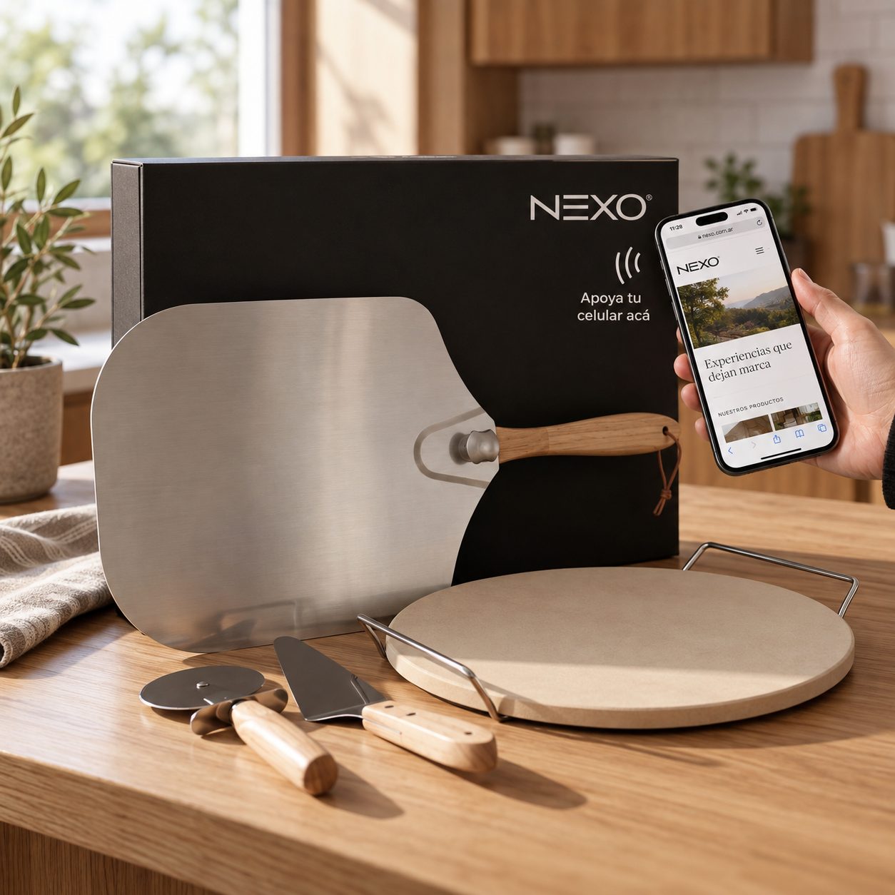 Packaging NEXO con activación por celular